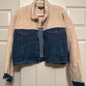 Athina Jean Sherpa jacket